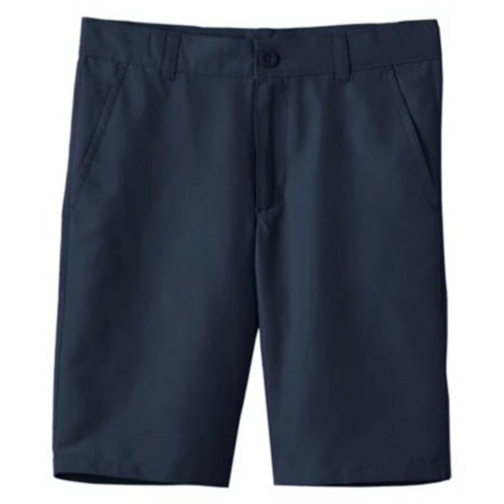 CHAPS Navy Boys Performance Flat Front Shorts Size 14